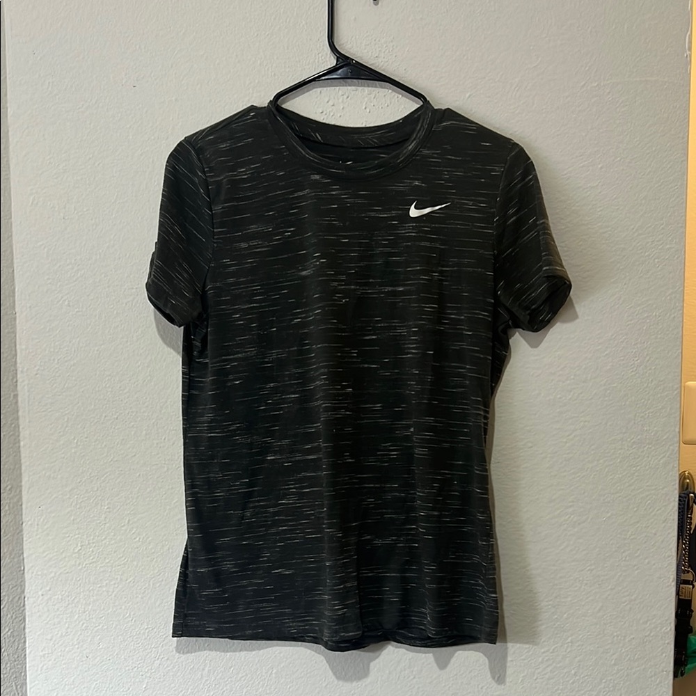 Nike Charcoal Tee with White Logo